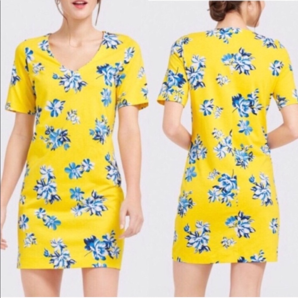 NWT Draper James Yellow Floral Dress